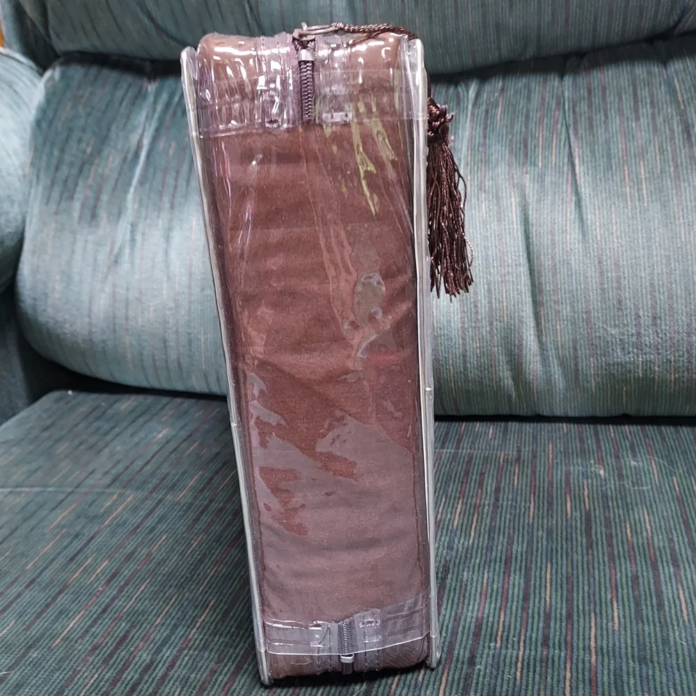 New Duvet Cover Set With 2 Shams Full/Queen 1500 Thread Count Chocolate Brown